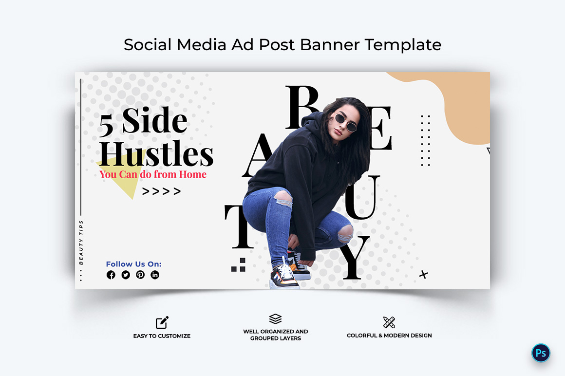 Beauty Tips Facebook Ad Banner Design Template-06