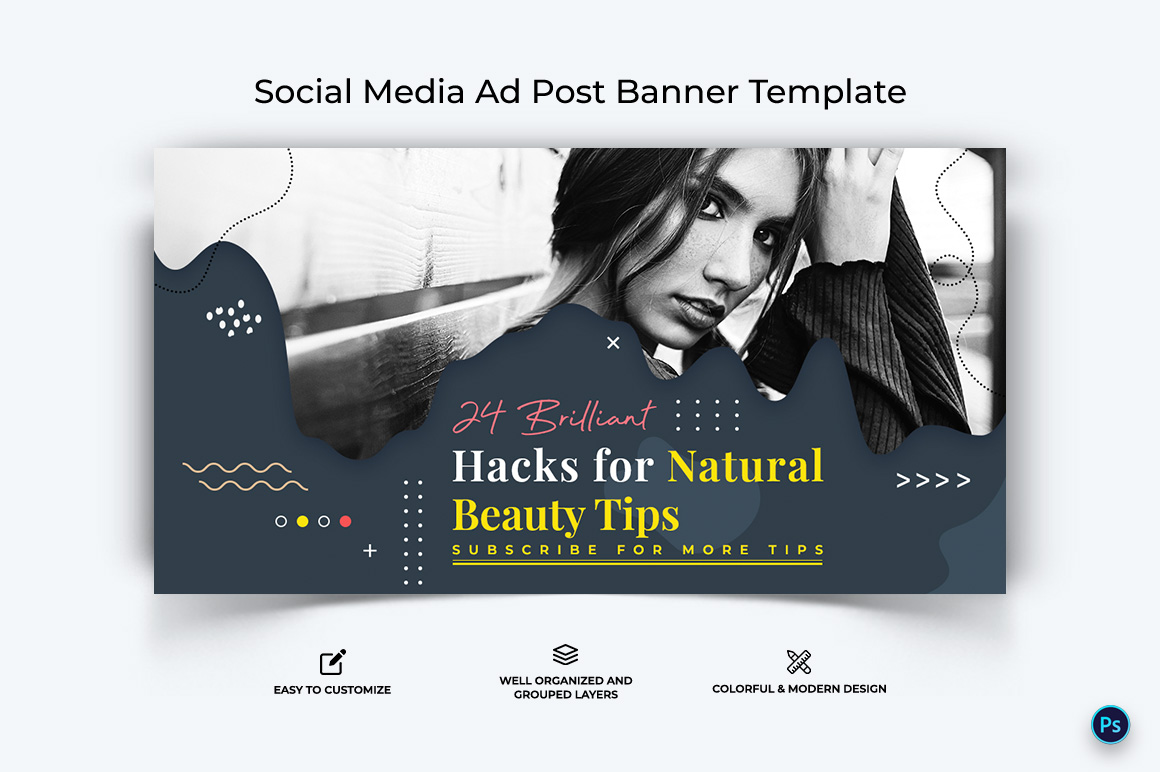 Beauty Tips Facebook Ad Banner Design Template-07