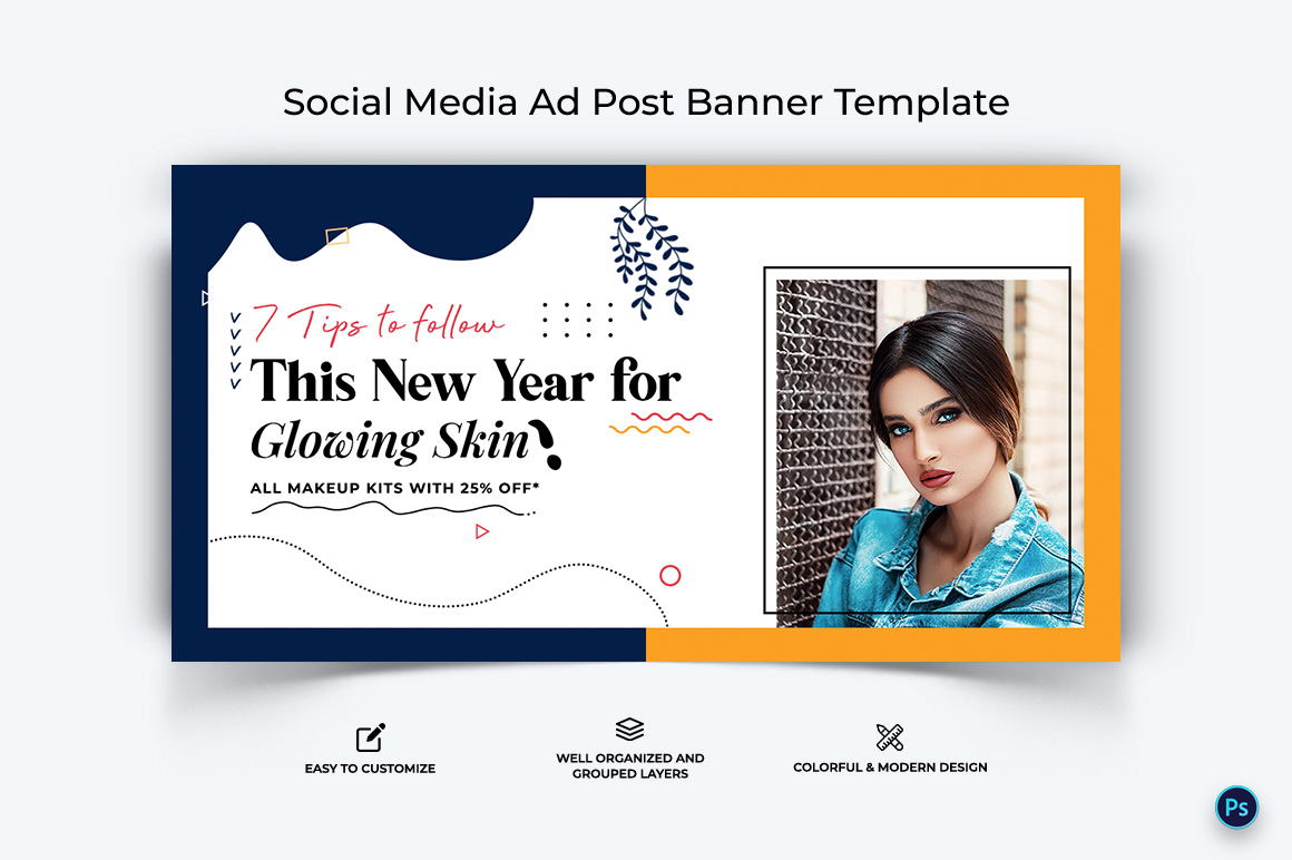 Beauty Tips Facebook Ad Banner Design Template-08