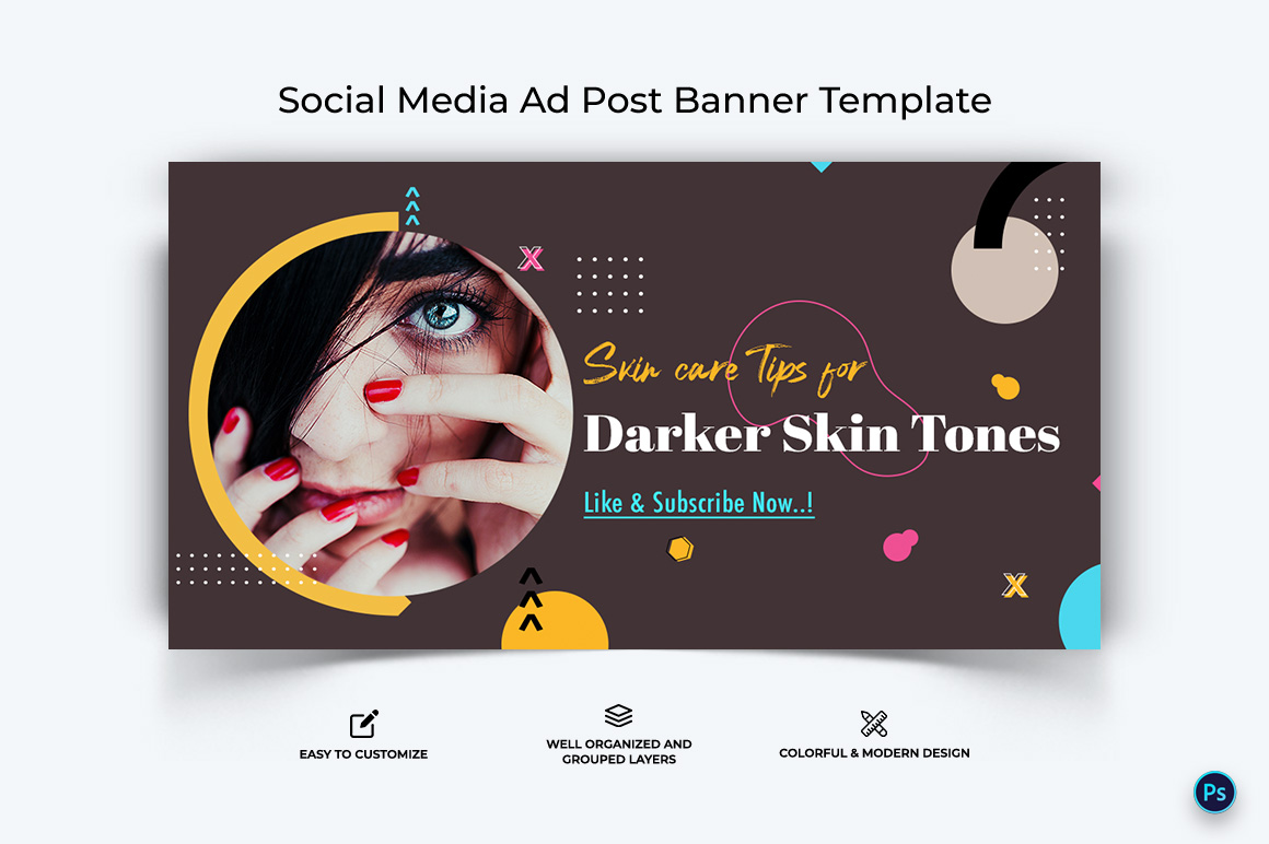 Beauty Tips Facebook Ad Banner Design Template-17