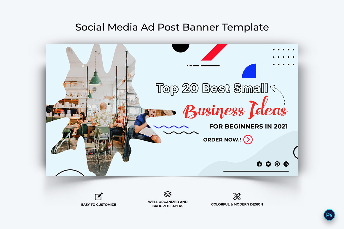 Business Service Facebook Ad Banner Design Template-04