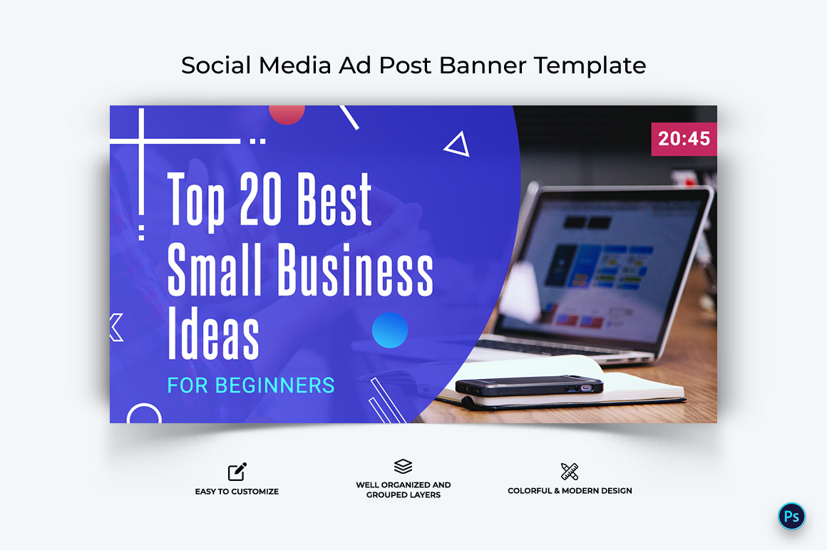 Business Service Facebook Ad Banner Design Template-11