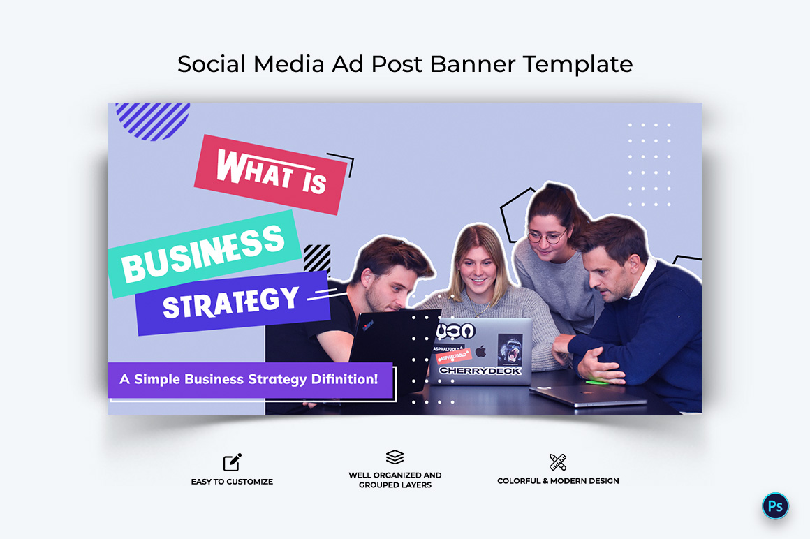 Business Service Facebook Ad Banner Design Template-12