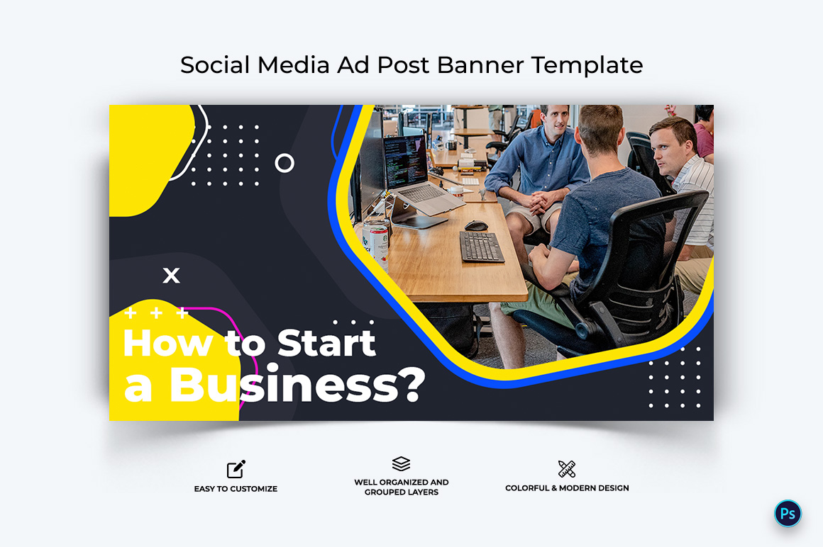 Business Service Facebook Ad Banner Design Template-25