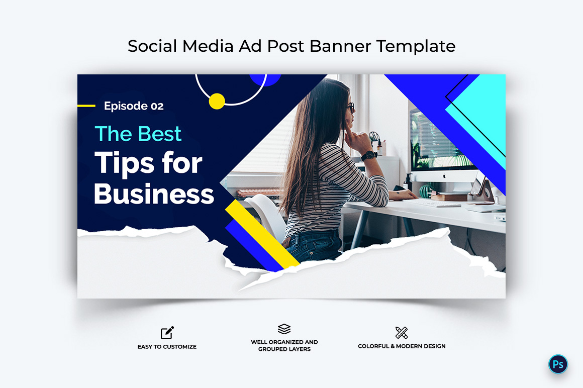 Business Service Facebook Ad Banner Design Template-26