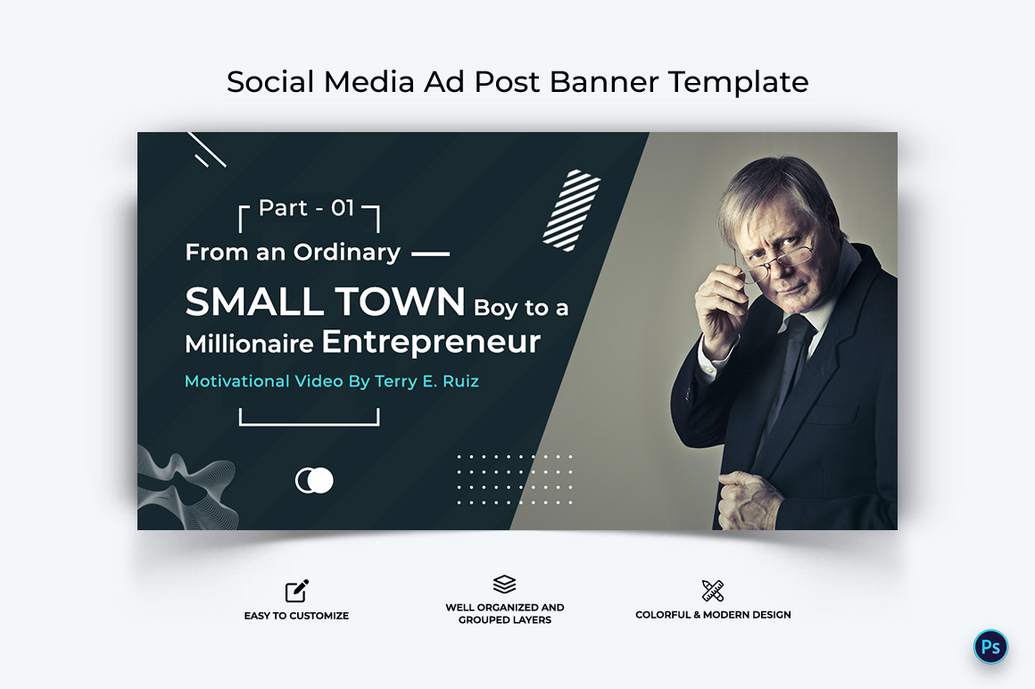 Business Service Facebook Ad Banner Design Template-33