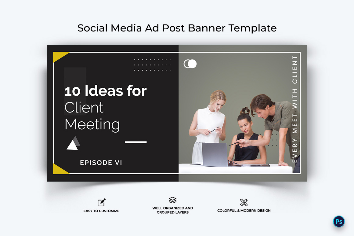 Business Service Facebook Ad Banner Design Template-35