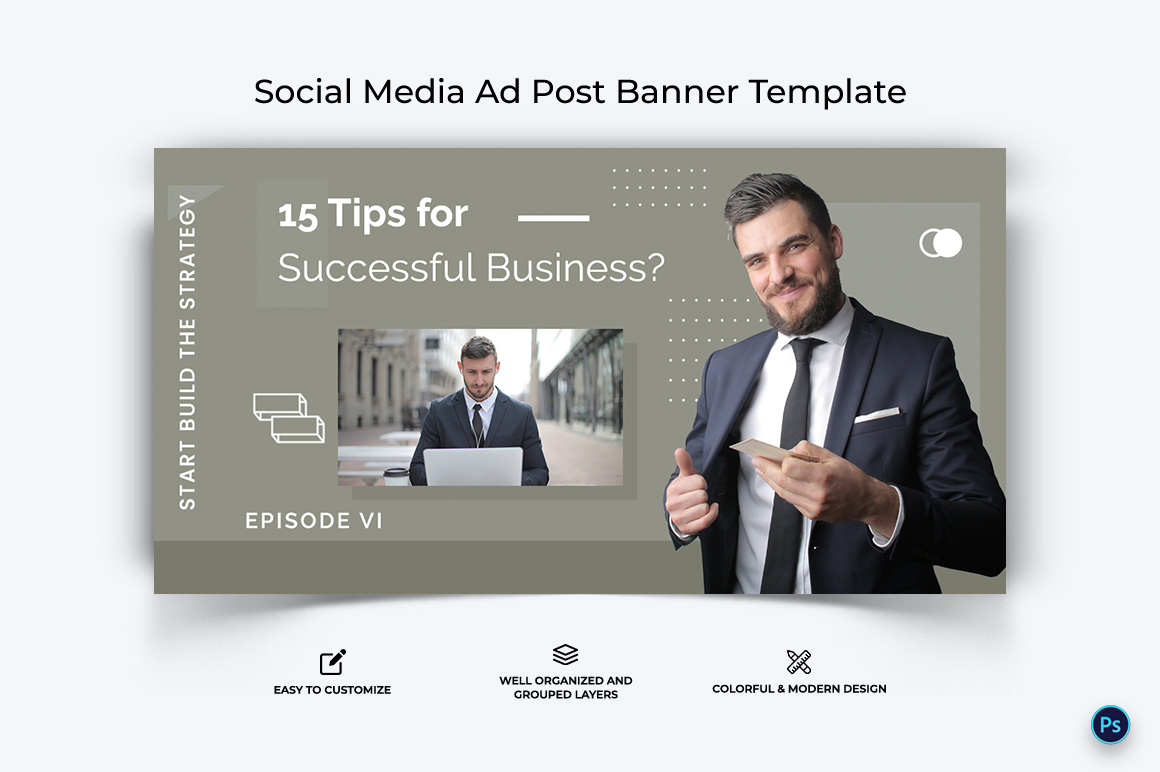 Business Service Facebook Ad Banner Design Template-36