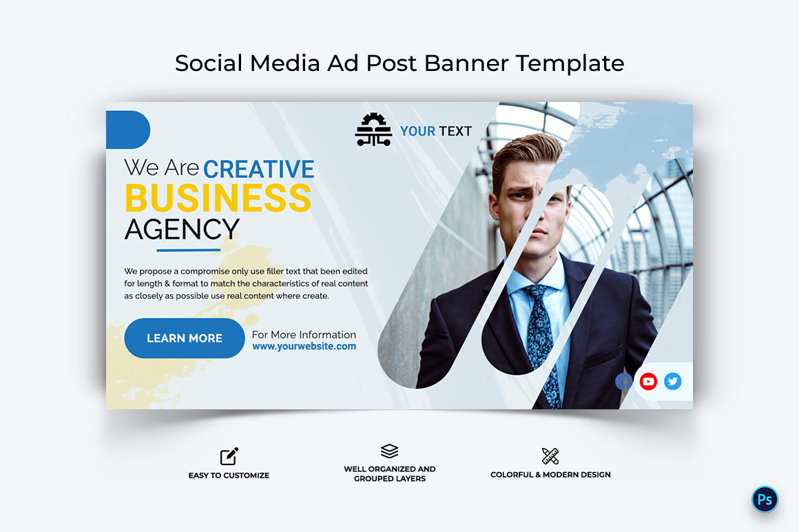 Business Service Facebook Ad Banner Design Template-45