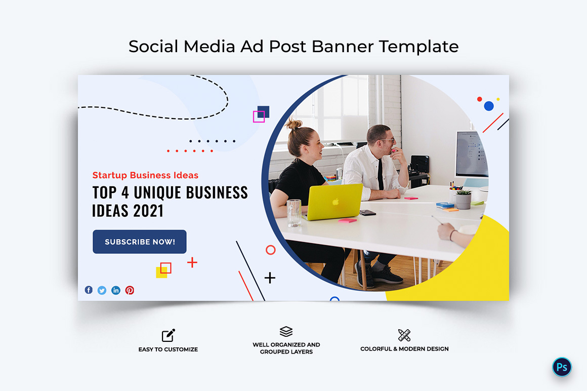 Business Service Facebook Ad Banner Design Template-48