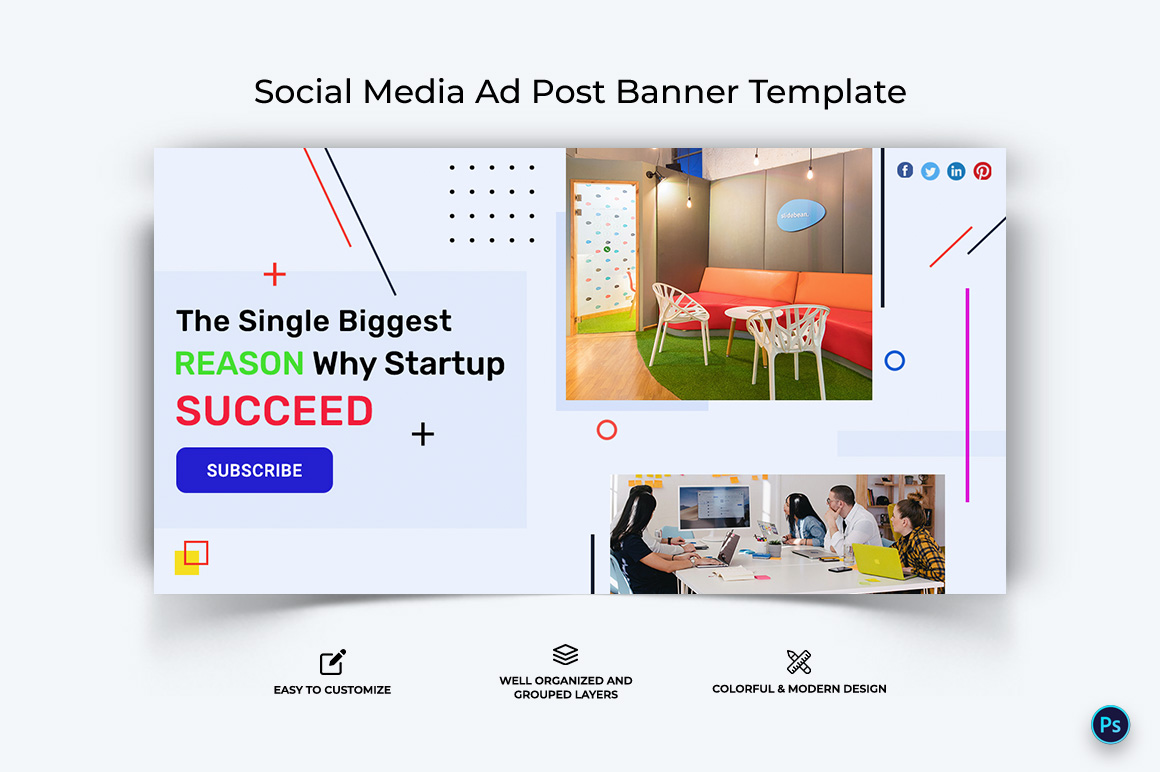 Business Service Facebook Ad Banner Design Template-58