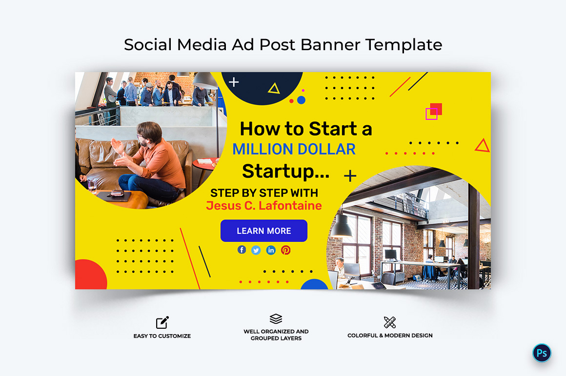 Business Service Facebook Ad Banner Design Template-61