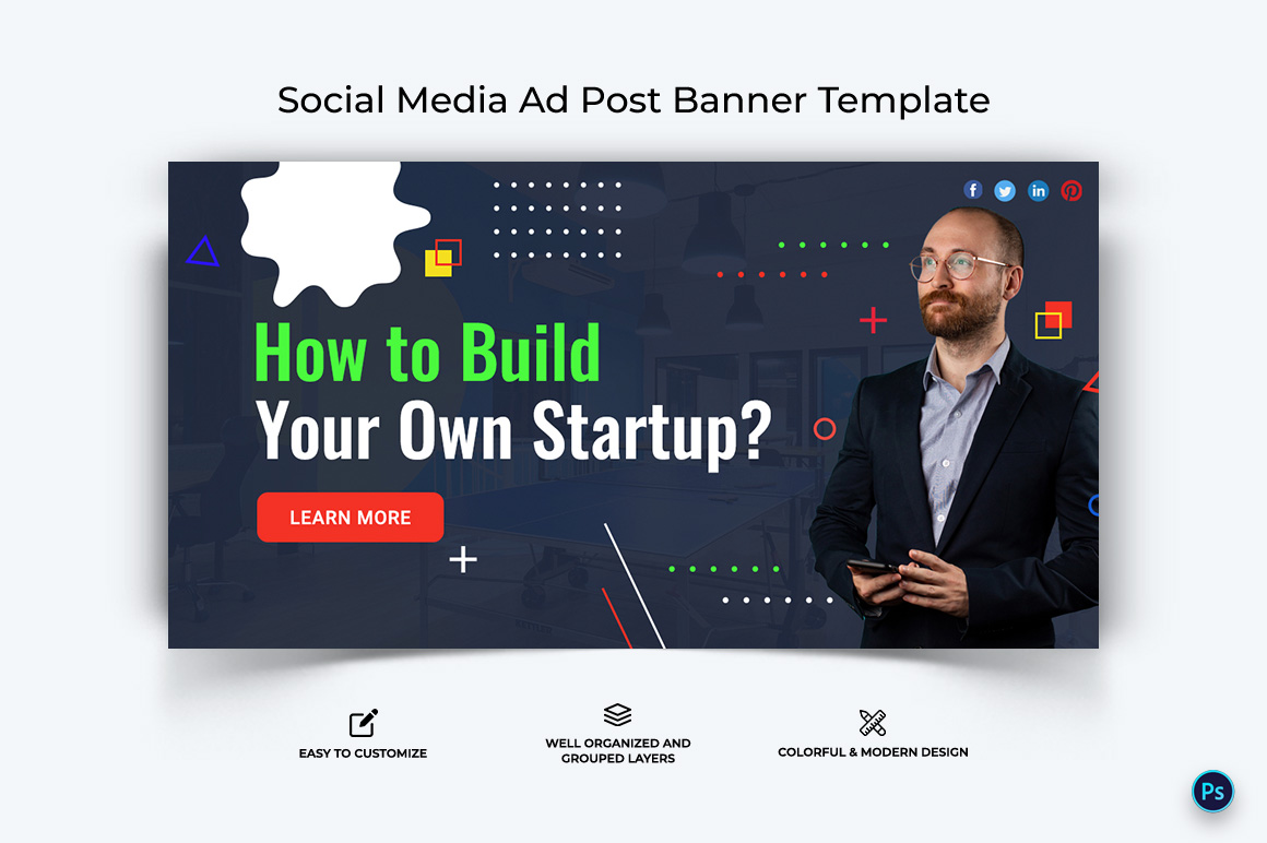 Business Service Facebook Ad Banner Design Template-63