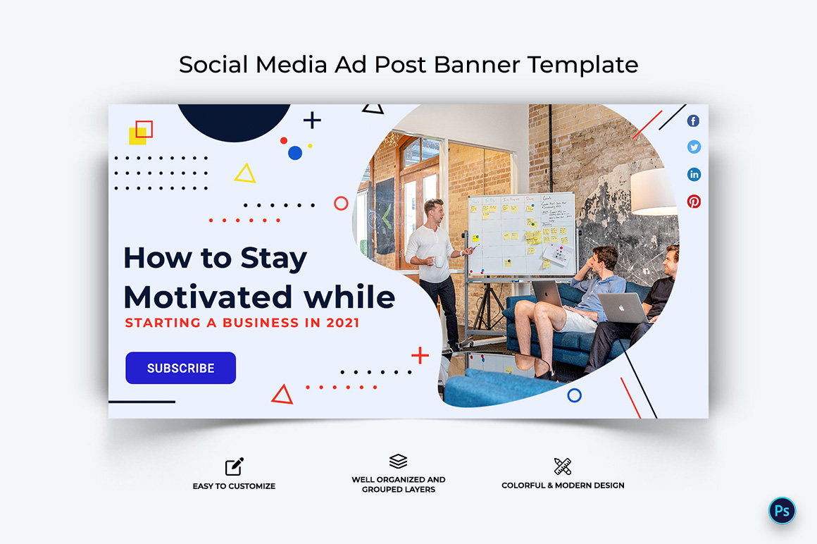 Business Service Facebook Ad Banner Design Template-66