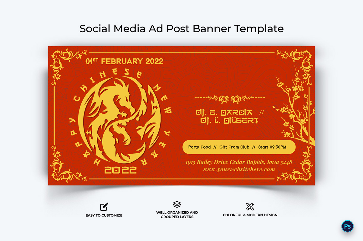 Chinese New Year Facebook Ad Banner Design Template-03