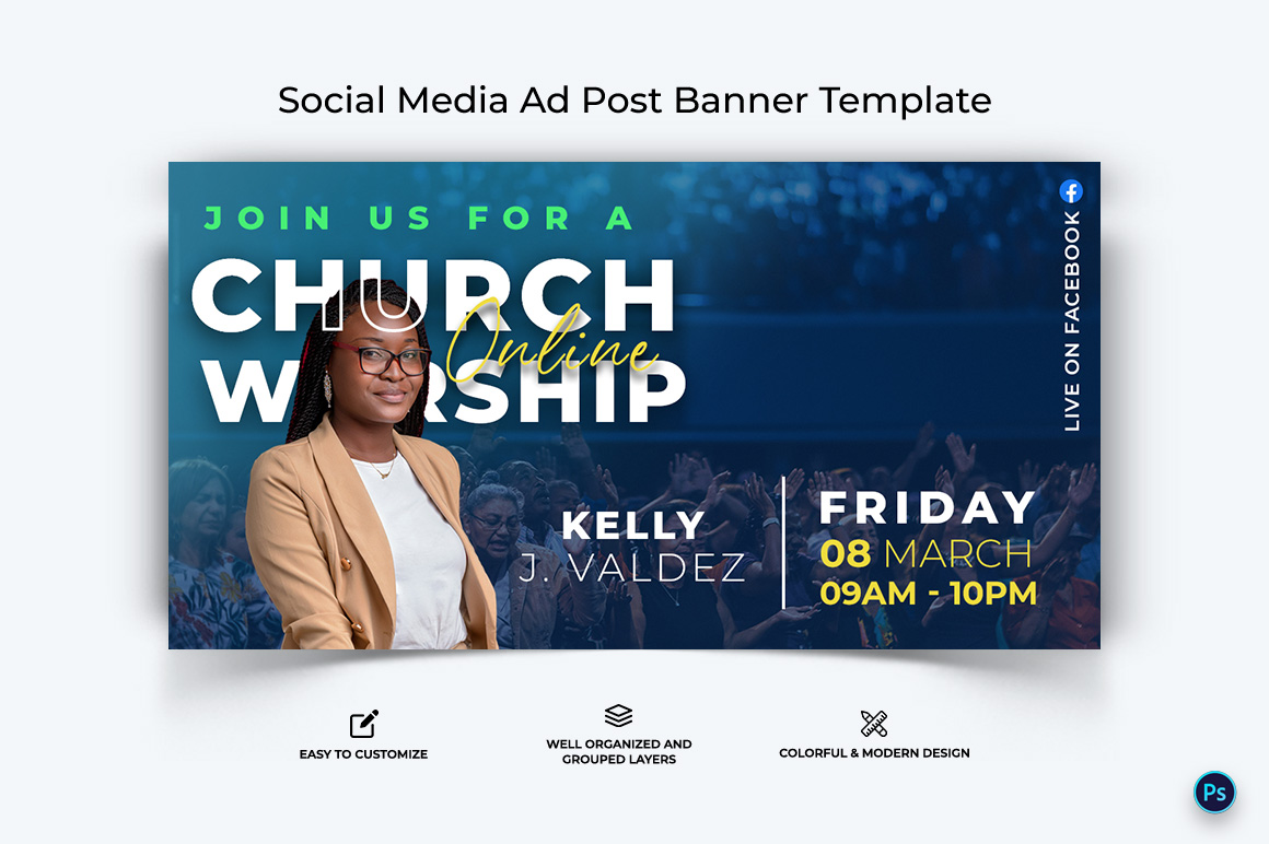 Church Facebook Ad Banner Design Template-01