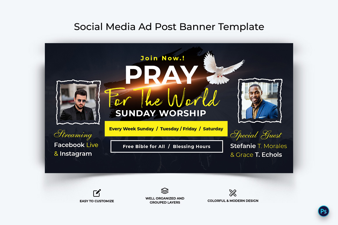 Church Facebook Ad Banner Design Template-07