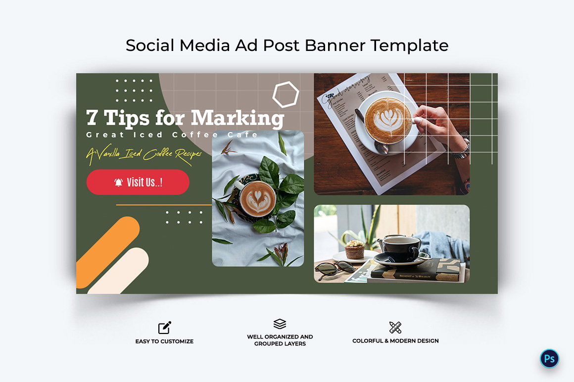 Coffee Making Facebook Ad Banner Design Template-08