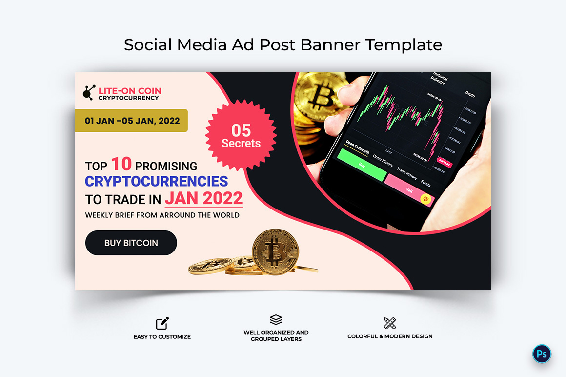 Crypto Currency Facebook Ad Banner Template-01