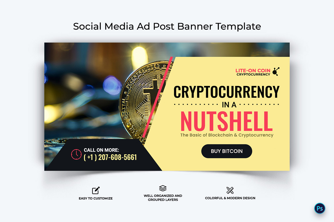 Crypto Currency Facebook Ad Banner Template-02