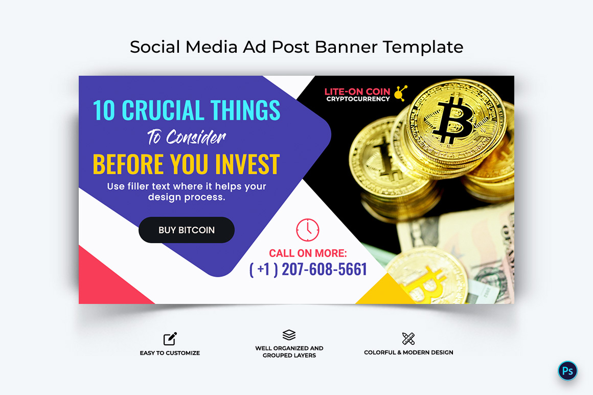 Crypto Currency Facebook Ad Banner Template-07