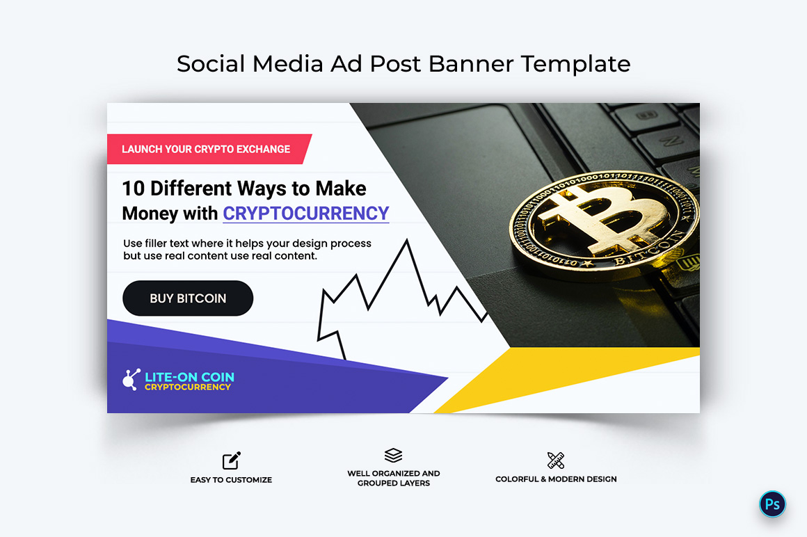 Crypto Currency Facebook Ad Banner Template-09