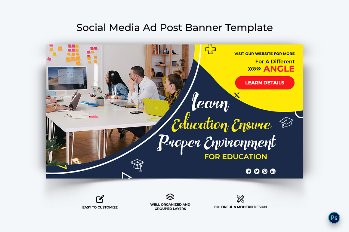 Education Facebook Ad Banner Design Template-11