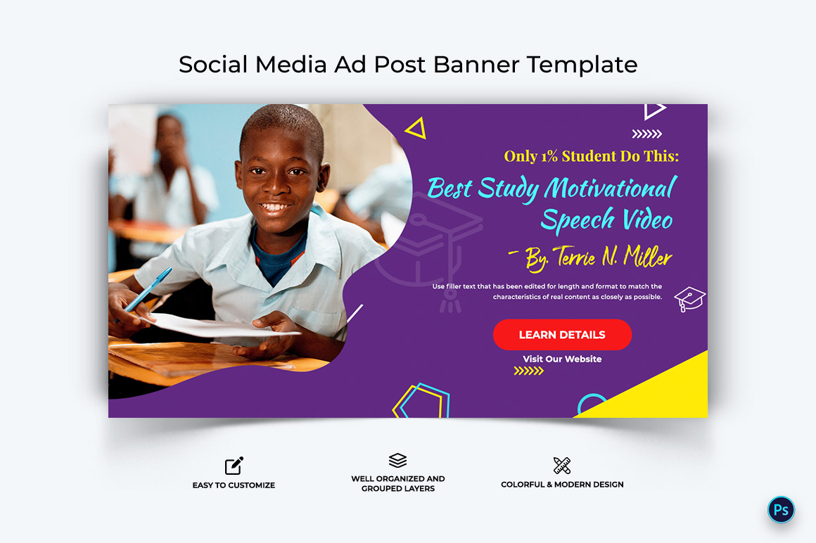 Education Facebook Ad Banner Design Template-14