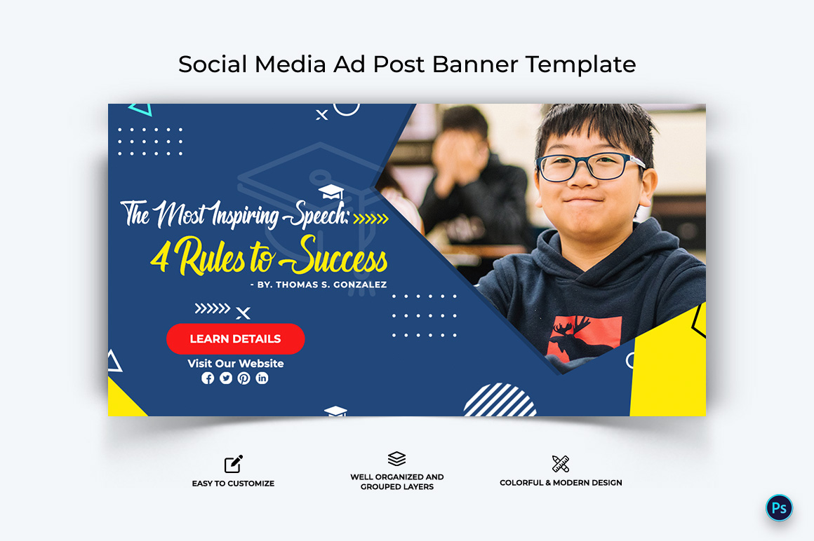 Education Facebook Ad Banner Design Template-16