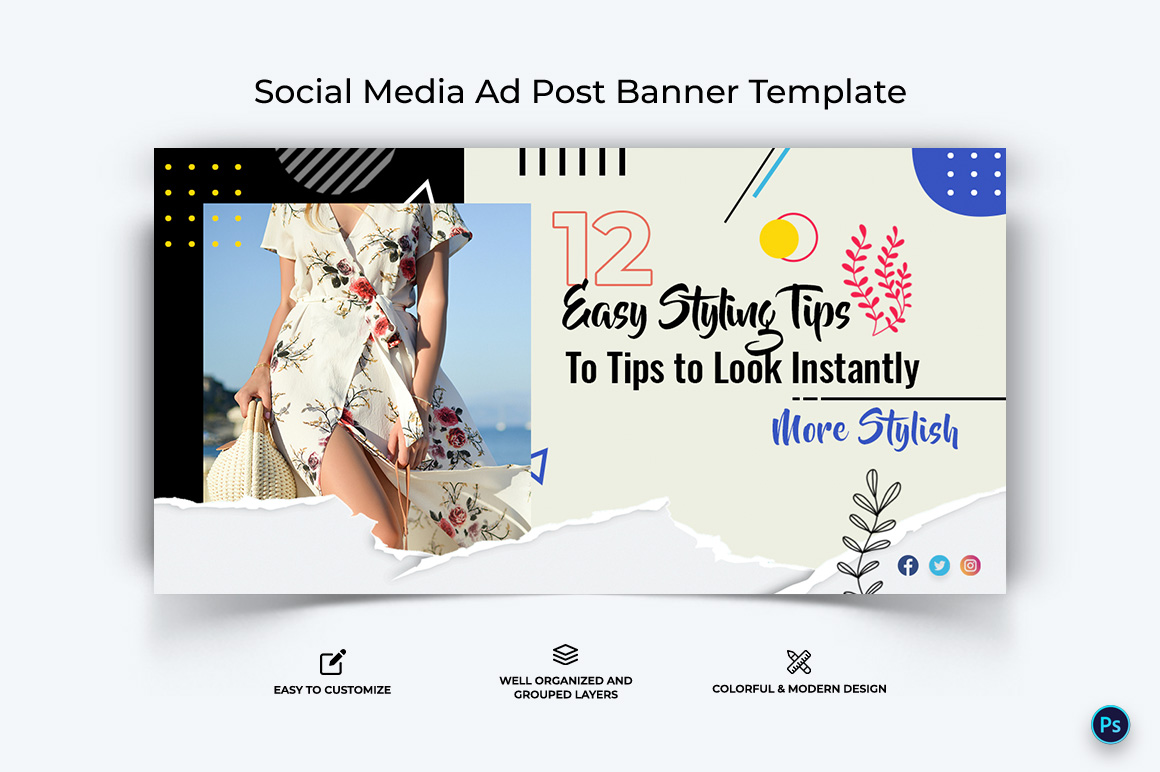 Fashion Facebook Ad Banner Design Template-15