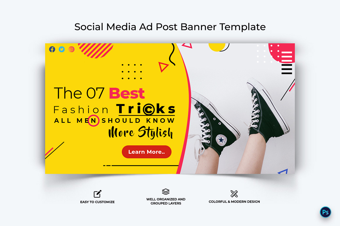 Fashion Facebook Ad Banner Design Template-16