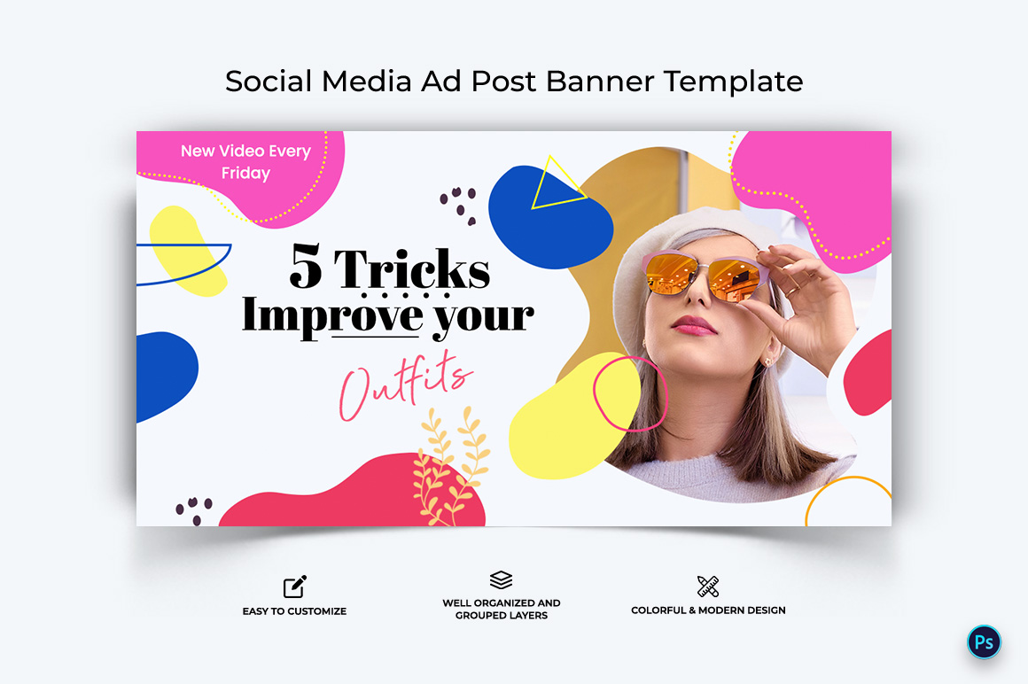 Fashion Facebook Ad Banner Design Template-17