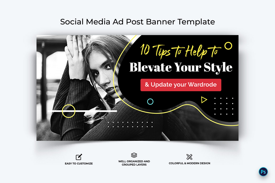 Fashion Facebook Ad Banner Design Template-19