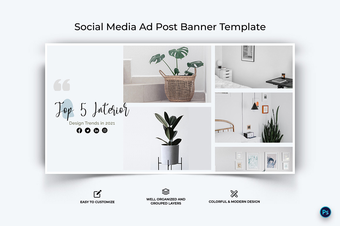 Interior Minimal Facebook Ad Banner Design Template-07