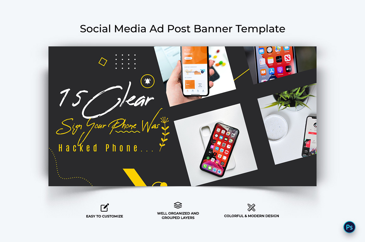 Mobile Tips Facebook Ad Banner Design Template-09