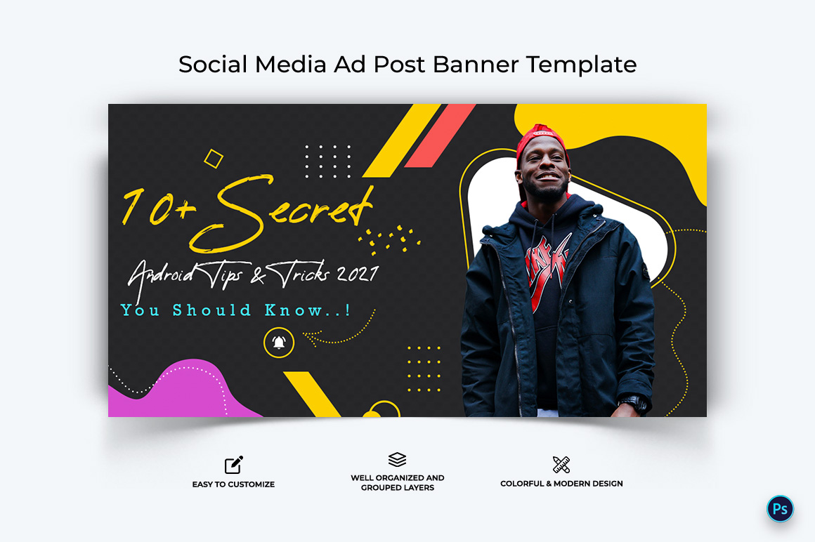 Mobile Tips Facebook Ad Banner Design Template-10