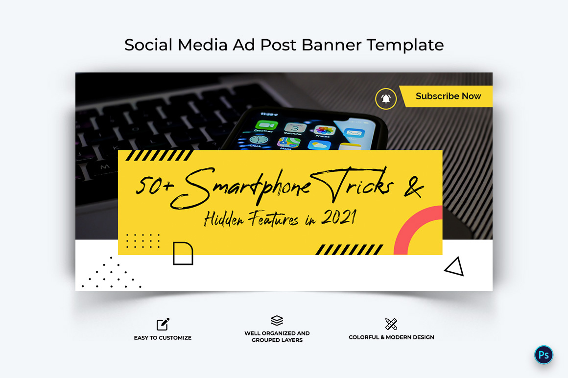 Mobile Tips Facebook Ad Banner Design Template-17