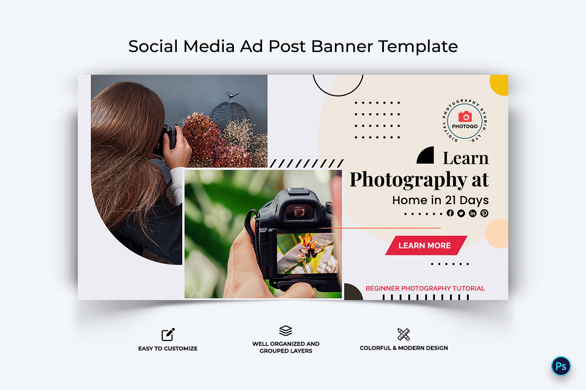 Photography Facebook Ad Banner Design Template-03