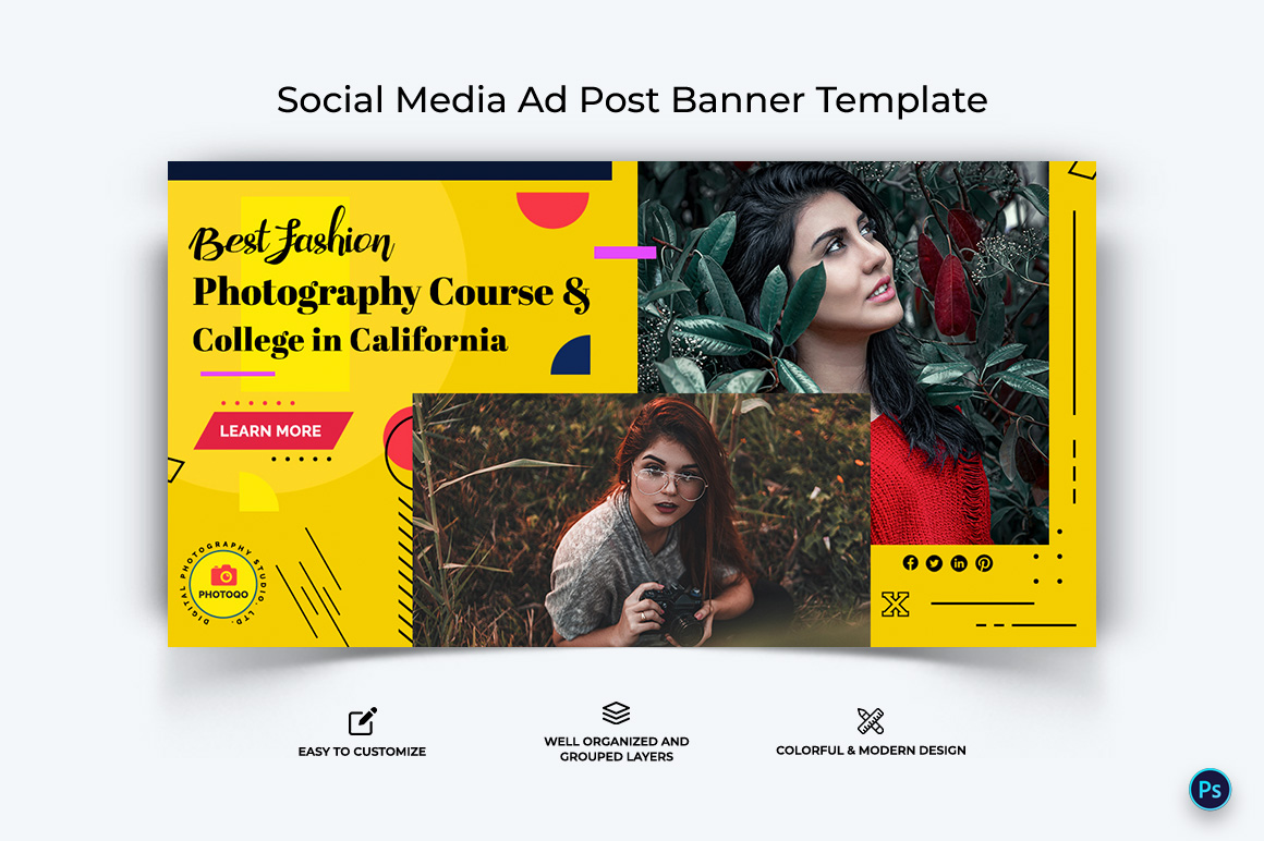 Photography Facebook Ad Banner Design Template-05