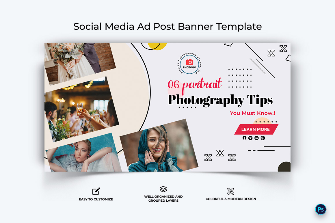 Photography Facebook Ad Banner Design Template-06