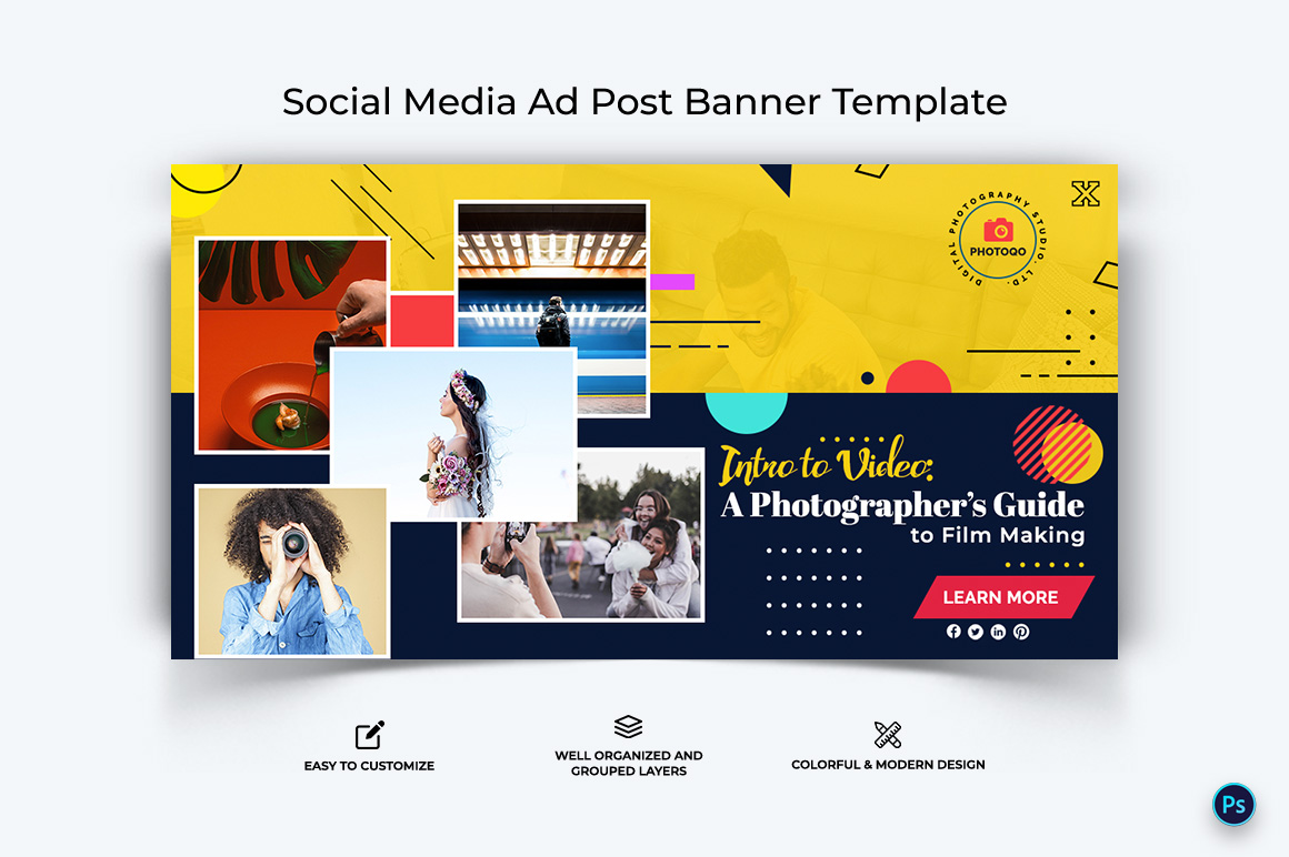 Photography Facebook Ad Banner Design Template-08