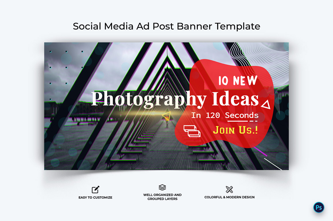 Photography Facebook Ad Banner Design Template-11