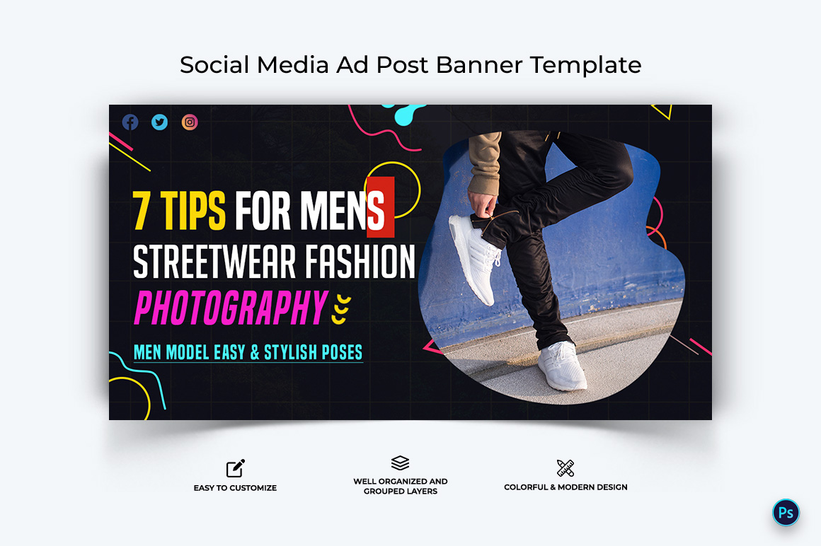 Photography Facebook Ad Banner Design Template-16