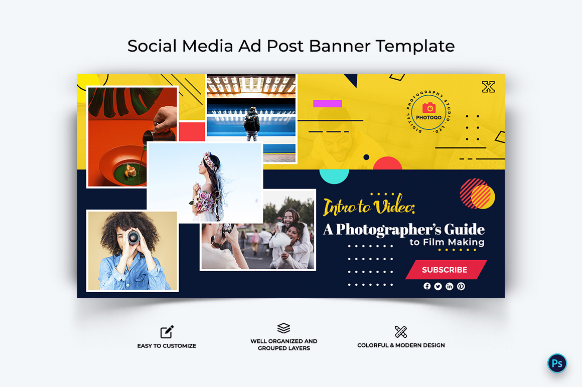 Photography Facebook Ad Banner Design Template-24