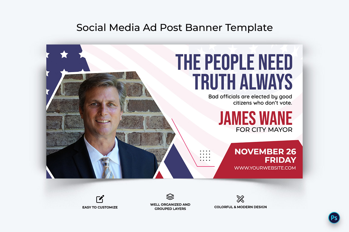 Political Campaign Facebook Ad Banner Design Template-03