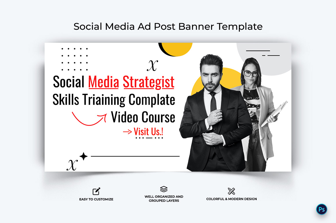 Social Media Workshop Facebook Ad Banner Design Template-04