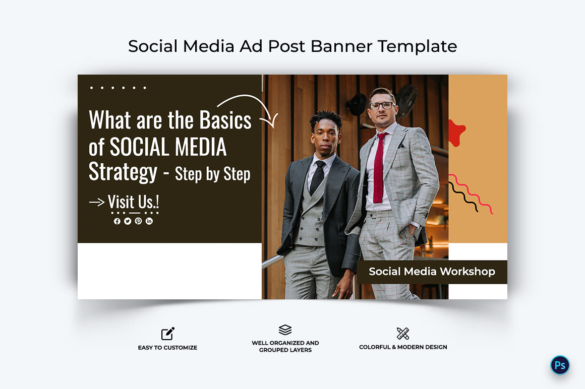 Social Media Workshop Facebook Ad Banner Design Template-08