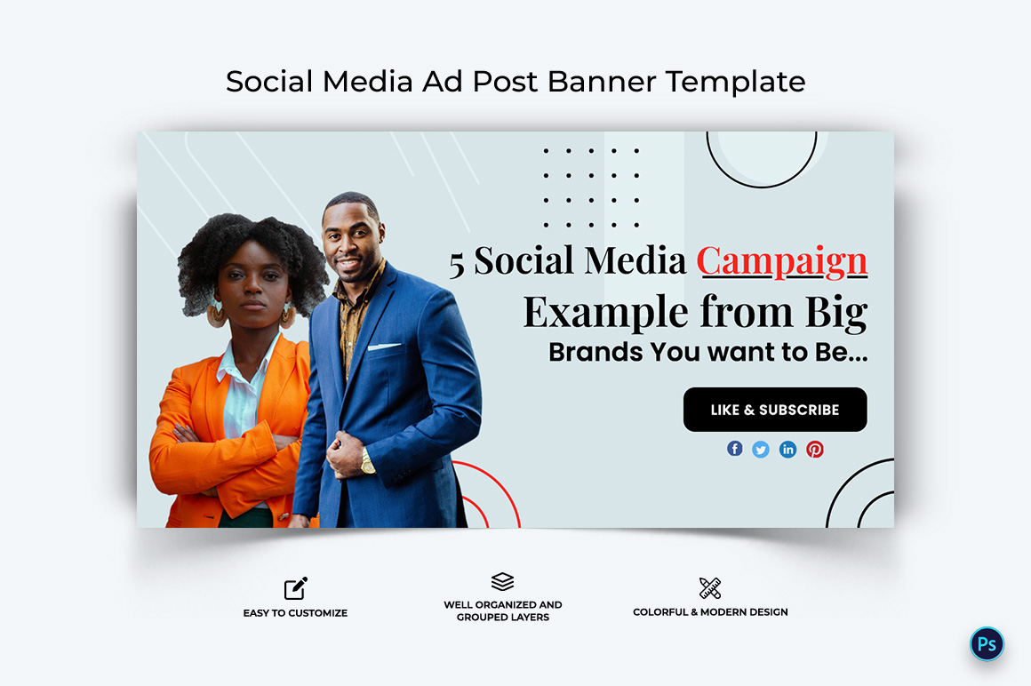 Social Media Workshop Facebook Ad Banner Design Template-15