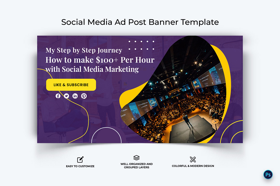 Social Media Workshop Facebook Ad Banner Design Template-20