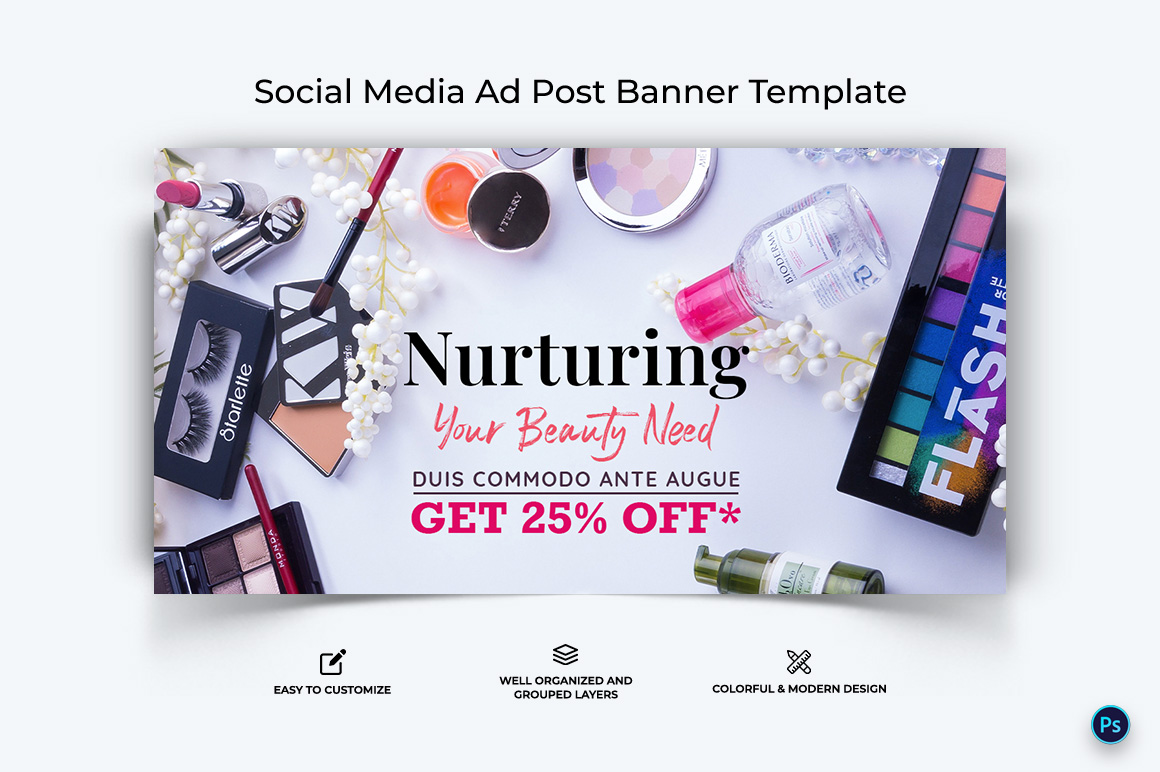 Spa Salon Facebook Ad Banner Design Template-02